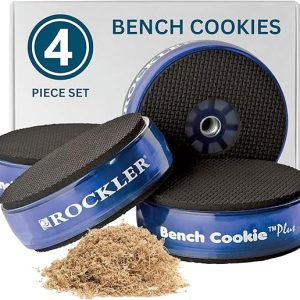 Rockler Work Bench Cookies Plus Work Grippers (4 Pack) – Rockler Bench Cookies Protect Workpiece from Scratches and Benchtop Debris - Woodworking Kit for Most Average-Sized Panels